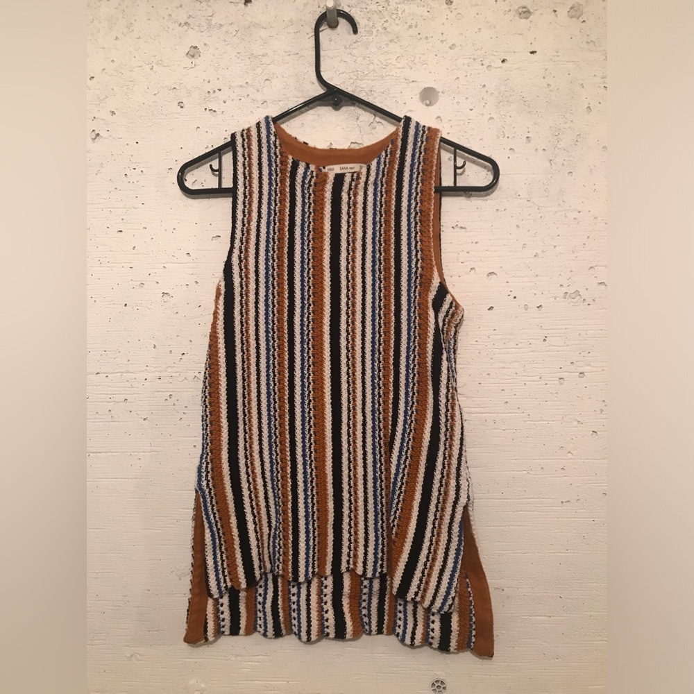 Zara cotton knitted tank